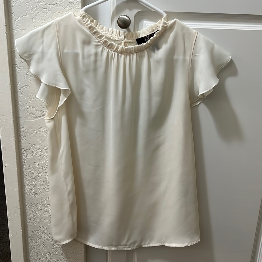 Short Sleeve Work Blouse